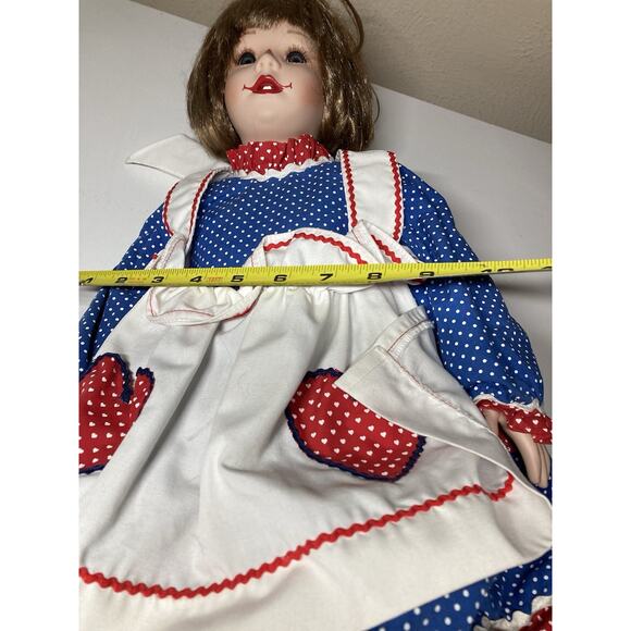 Large Vintage Raggedy Ann and Andy Porcelain Face And Hands - Picture 3 of 16